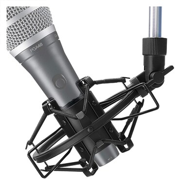 SUNMON PG48 / PGA58 Microphone Shock Mount Holder for Reduces Vibration and Noise, Suitable for Shure PGA48-QTR, PGA48-XLR, PGA48-LC, PGA58 Series Cardioid Dynamic Vocal Mic
