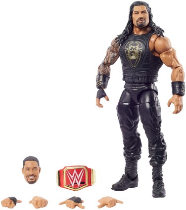 WWE Top Picks Elite Roman Reigns Action Figure with Universal Championship6 in Posable Collectible Gift for WWE Fans Ages 8 Years Old and Up