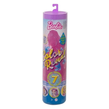 Barbie Color Reveal Doll &amp; Accessories, Shimmer Series, 7 Surprises, 1 Doll (Styles May Vary)