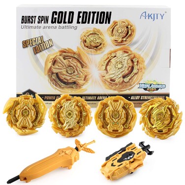 Bay Battle Burst Avatar Attack Battle Set with Two String Launcher and Grip Starter 4 in 1
