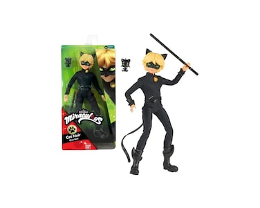 BANDAI Miraculous Ladybug and Cat Noir Toys Cat Noir Fashion Doll   Articulated 26cm Cat Noir Doll with Accessories Kwami   Adrien Superhero Cat Noir Figurine Dolls Range