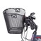 Fischer Handlebar Basket with Quick Attachment, Specially Designed for E-Bikes, Load Capacity 5 kg, Suitable for All Standard Displays with a Width of 9 cm, Including Bosch Displays