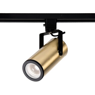 WAC Lighting J-2010-930-BR LED2010 Silo X10 Head in Brushed Brass for J or J2 Track, 10 Watts