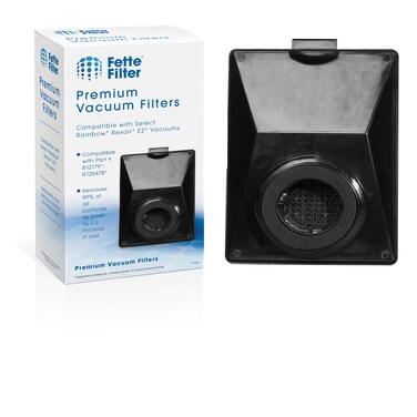 Fette Filter - Vacuum Filter Compatible with Rainbow R12179, R12647B, R10520, E2 Black, E2 Silver, E2 Gold Washable Filters - Pack of 1