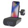 iHome TIMEBASE PRO+ Triple Charging Alarm Clock   Qi-Certified Wireless Charging, Apple Watch Charger, Bluetooth Speaker, USB Charging and Battery Backup (Model iWBTW200B)