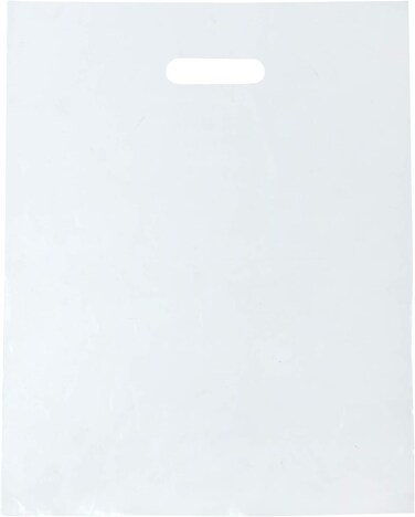 100 Clear Plastic Bags with Handles 9"x12" Merchandise Bags 1.25Mil Thick Glossy Retail Bags Shopping Bags for Small Business Boutique Bag Clear Gift Bags for Shopping, Clothing and Trade Show