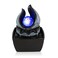 WICHEMI Indoor Fountain Tabletop Fountain Mini Waterfall Fountains Relaxation Water Feature Feng Shui Zen Meditation Desktop Fountain with Rolling Ball for Home Office Indoor Spaces Decor (Style 1)