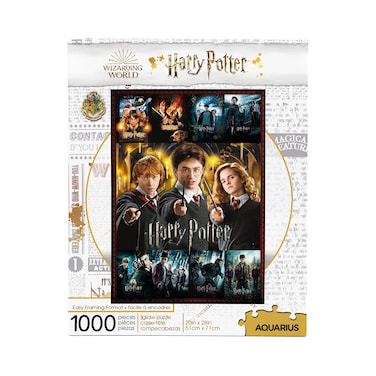 AQUARIUS Harry Potter Puzzle Movie Posters Collage (1000 Piece Jigsaw Puzzle) - Glare Free - Precision Fit - Officially Licensed HP Merchandise &amp; Collectibles - 20x28 in