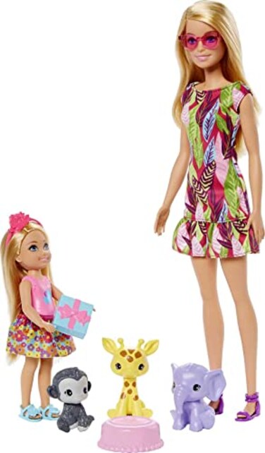 Barbie and Chelsea The Lost Birthday Playset Chelsea Dolls, 3 Pets &amp; Accessories, Gift for 3 to 7 Year Olds
