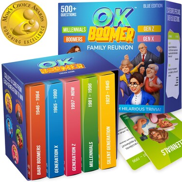 QUOKKA OK Boomer Family Game - Volume II - Board Games for Family Night - Trivia Card Games for Adults &amp; Family Volume ll - Fun Party Millennials vs Boomers Game for All Ages 15+