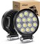 Nilight LED Pods 2Pcs 4.5Inch 42W 4200LM Round Flood Light Off Road Fog Lights Driving Roof LED Light Bar Work Light for ATV UTV SUV Truck Boat (15017C-B)