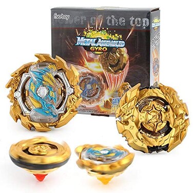 Bey Battle Battling Tops Burst Gyro Evolution Attack Set with 4D Launcher Grip Starter Set 2 in 1