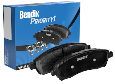 Bendix Priority1 CFM1084 Semi-Metallic Front Brake Pads for Select Models Chrysler Aspen, Dodge Dakota, Durango, Ram 1500, Mitsubishi Raider, 1500 Classic, Dakota