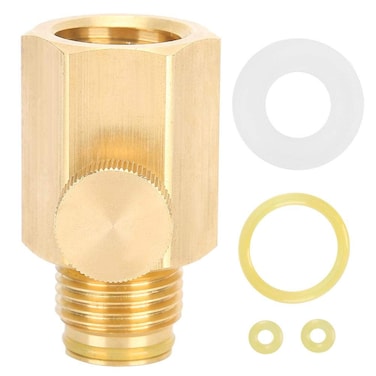 Brass Soda Cylinder Adapter Valve Female Thread TR21-4 to Male Thread G1/2 Conversion Kit for Homebrewing