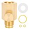 Brass Soda Cylinder Adapter Valve Female Thread TR21-4 to Male Thread G1/2 Conversion Kit for Homebrewing
