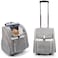 Lollimeow Pet Rolling Carrier, Dog Backpack with Wheels,Cats,Puppies Travel Bag with Wheels,Dog Trolley(Grey)