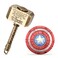 Fidget Chain Hammer Spinners Metal Cool Finger Hand Spinner Fidget Cube Block Anxiety Toy Focus Copper Fidget Toys Fingertip Gyro Stress Relief for Kids Adults(Bronze)
