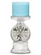 3-Wick Candle Holder Compatible with White Barn Bath &amp; Body Works 3-Wick Candles - Water Globe Musical Snowflake Pedestal (Candle NOT Included)