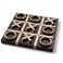 Modern Tic Tac Toe for Home Decoration, Gold and Black Hand Crafted with Black Wood and Gold Color Stainless Steel, Decorative Tic Tac Toe, Table Top Decoration, X/O Board