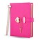 Heart Shaped Lock Diary with Key PU Leather Cover Journal Personal Organizers Secret Notebook for Girls &amp; Women B6 Size 5.3x7inch Diary with Rose Gold Metal Ballpoint Pen (Rose Red)