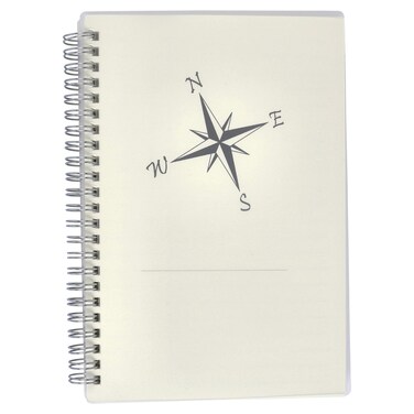 Journal Refill - Spiral bound   5x8 (A5) College Ruled Refill Blank Paper   Travelers Notebook Refills for the Amazing Office Compass Rose Faux Leather Refillable Notebook   from The Amazing Office