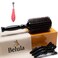 Boar Bristle Round Brush for Blow Out Set by Belula. Round Hair Brush For Blow Drying. Small 2&rdquo; Wooden Barrel. Hairbrush Ideal to Add Volume and Body. Free 3 x Hair Clips &amp; Travel Bag