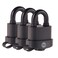 Yale - Y220B/51/118/3 High Security 51mm Weatherproof Padlock, Pack of 3 - Open Hardened Steel Shackle - 3 Keys