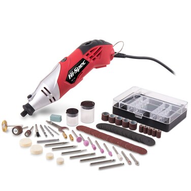 Hi-Spec Rotary Tool Kit Set 170W 1.4A with 121 Piece Dremel Compatible Bit Accessories. Drill, Cut, Trim, Grind &amp; Sand in DIY Repairs, Hobbies &amp; Craftwork