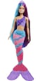 Barbie Dreamtopia Doll, Mermaid Toys, Pink Ombre Tail &amp; Extra-Long Fantasy Hair with Brush, Tiaras &amp; Styling Accessories
