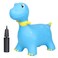 Bouncy Horse Animals for Toddlers 1-3 Dinosaur Hopping Toys for Kids Inflatable Toddler Bounce Toys Ride On Animal Hopper Toys with Pump (Blue)