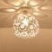 White Mini Chandelier Light Fixture, Crystal Ceiling Light, Semi Flush Mount Hallway Lights, Small Metal Handmade Chandelier Lamp Covers for Hallway Foyer Entryway Closet Indoor Lighting