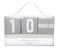 Baby Keepsake Milestone Blocks, Growth Marker Blocks, Baby Age Photo Prop, Gray &amp; White, Wooden