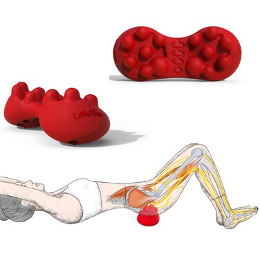 Back Trigger Point Massager, Gluteus Massager, Myofascial Release Piriformis Syndrome, Release Back Knots, Relieve Back Strain Pain