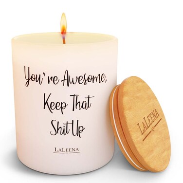 Friendship Candle Presents for Friends - Scented Candle - Funny Gifts for Home - Birthday Presents for Friends. Large 14 oz, Vanilla Scent