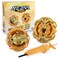 Bey Battle Burst Gyros Attack Evolution Battling Tops Stickers &amp; Launchers Stater Gold Set 2 in 1