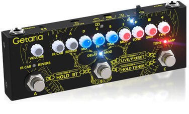 IR Cab Electric Multi Effects Processor Delay Reverb Guitar Overdrive Pedal for Bass Guitar