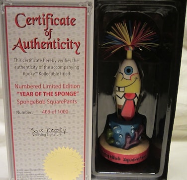 Kooky Kollectibles SpongeBob SquarePants "Year Of The Sponge" Limited Edition #392 of 1000 with Case and COA