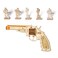 ROKR 3D Wooden Puzzle DIY Building Toys Mechanical Model - Multi-Player Game with Wood Targets &amp;Rubber Bands, Gifts for Adults
