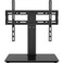 TVON Universal Swivel TV Stand Base for 27-65 inch LCD LED TVs, Height Adjustable TV Mount Stand with Tempered Glass Base, Tabletop TV Stand Holds up to 88lbs, MAX VESA 400x400mm