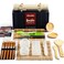 Sushi Making Kit, Delamu Upgrade 22 in 1 Sushi Maker Kit with Bamboo Mats, Chef's Knife, Triangle/Nigiri/Gunkan Sushi Mold, Chopsticks, Guide&amp;More