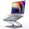Lamicall Adjustable Laptop Stand, Portable Laptop Riser, Aluminum Laptop Stand for Desk Foldable, Ergonomic Computer Notebook Stand Holder for MacBook Air Pro, Dell XPS, HP (10-17.3'') - Grey