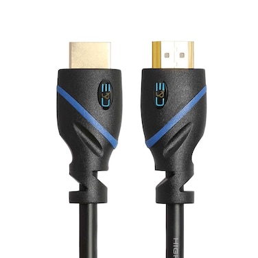 100ft (30.4M) High Speed HDMI Cable Male to Male with Ethernet Black (100 Feet/30.4 Meters) Built-in Signal Booster, Supports 4K 30Hz, 3D, 1080p and Audio Return CNE468377