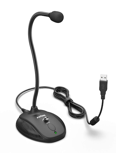 Fifine USB Computer Microphone, Plug &amp;Play Desktop Condenser PC Laptop Mic,Mute Button with LED Indicator, Compatible with Windows/Mac, Ideal for YouTube,Zoom,Recording,Twitch Games(K054)