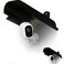 Uogw 2 Pack Sun Rain Shade Camera Cover Shield,Protective Roof for Outdoor Security Cameras for Blink,Eufy,Arlo,WyzeCam,Nest,Ring,SimpliSafe,Kasa,Aluminum Alloy Material-Black