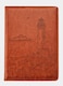 SOHOSPARK Lighthouse Refillable Faux Leather Journal, 6x8.7 Vegan Lined Writing Journal for Women or Men