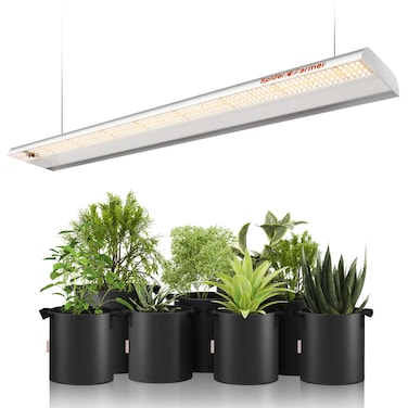 Spider Farmer 2025 New SF600 LED Grow Lights 2x4 ft Coverage Sunlike Full Spectrum Plant Growing Lamp for Indoor Plants Seeding Veg Flower Energy Saving &amp; High Efficiency Grow Light 384 Diodes