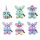 Funko FNAF Spring Pastel Colorway Plush Set of 6 - Cupcake, Foxy, Freddy Blue and Freddy Pink, Foxy Blue and Foxy Purple