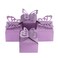 Kslong 50pcs Purple Butterfly Favor Boxes Girl Baby Shower Butterfly Candy Box Decoration Party Birthday Wedding Small Gift Boxes (Purple)