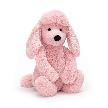 Poodle Plush Toy, 16 inch Stuffed Animal Throw Plushie Pillow Doll, Soft Pink Fluffy Puppy Dog Hugging Cushion - Present for Every Age &amp; Occasion, Pink Poodle