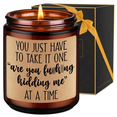 LEADO Candles, Boss Lady, Coworker Gifts for Women, Men - Funny Mothers Day Gifts for Coworkers, Best Friend, Mom - Work, Office, Birthday Present for Employee, Female, Male, Boss, Badass Woman, Man